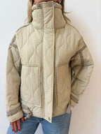 Chaqueta Acolchada Beige