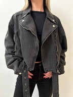 Biker Jeans grafito para mujer - vista principal