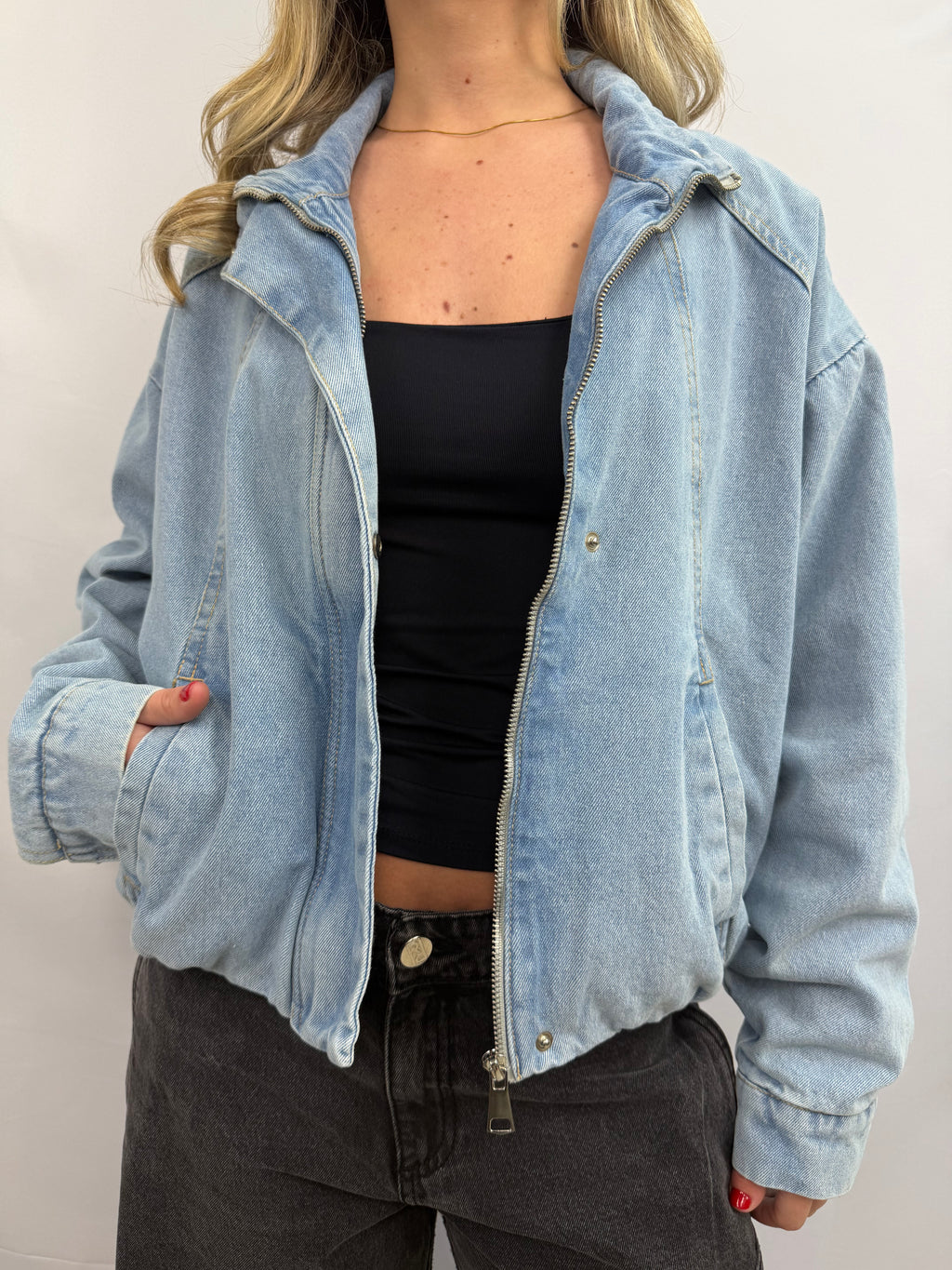 Bomber Jeans Celeste