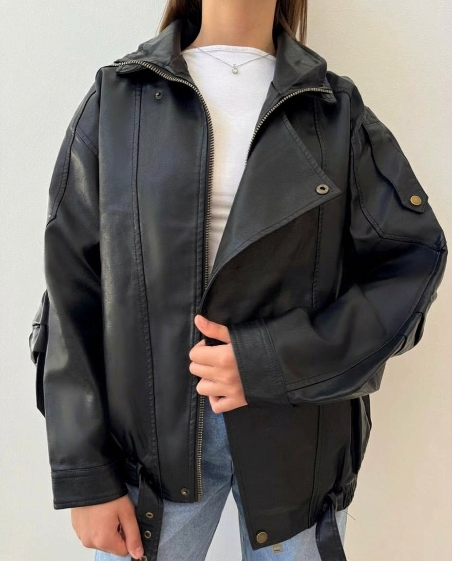 Cazadora Efecto Piel