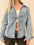 Camisa lazo jeans para mujer - vista principal