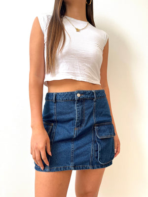 Mini Falda Jeans