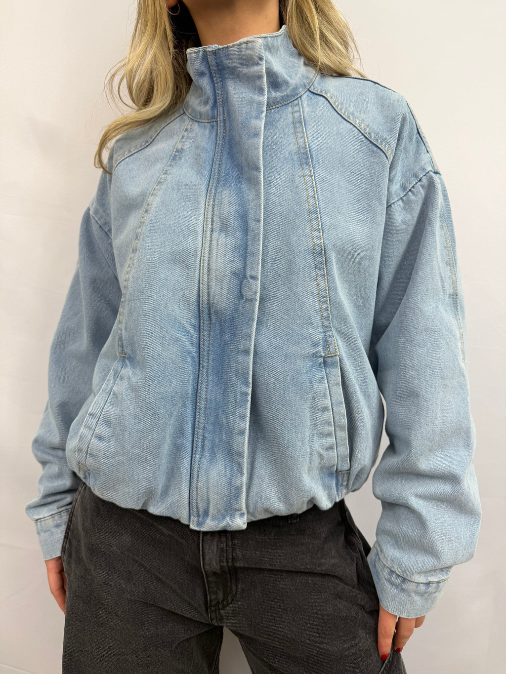 Bomber Jeans Celeste