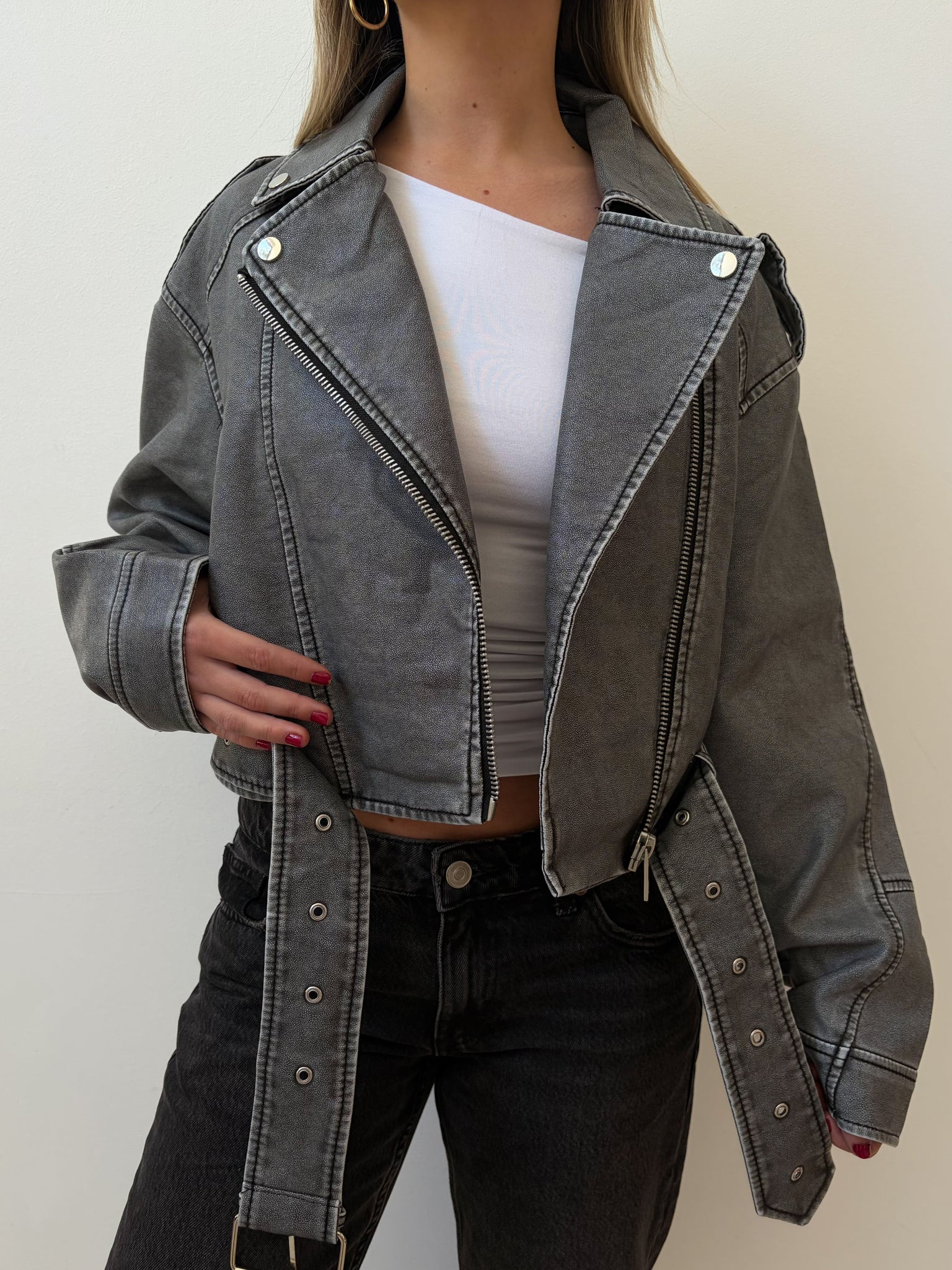 Biker Corta Gris