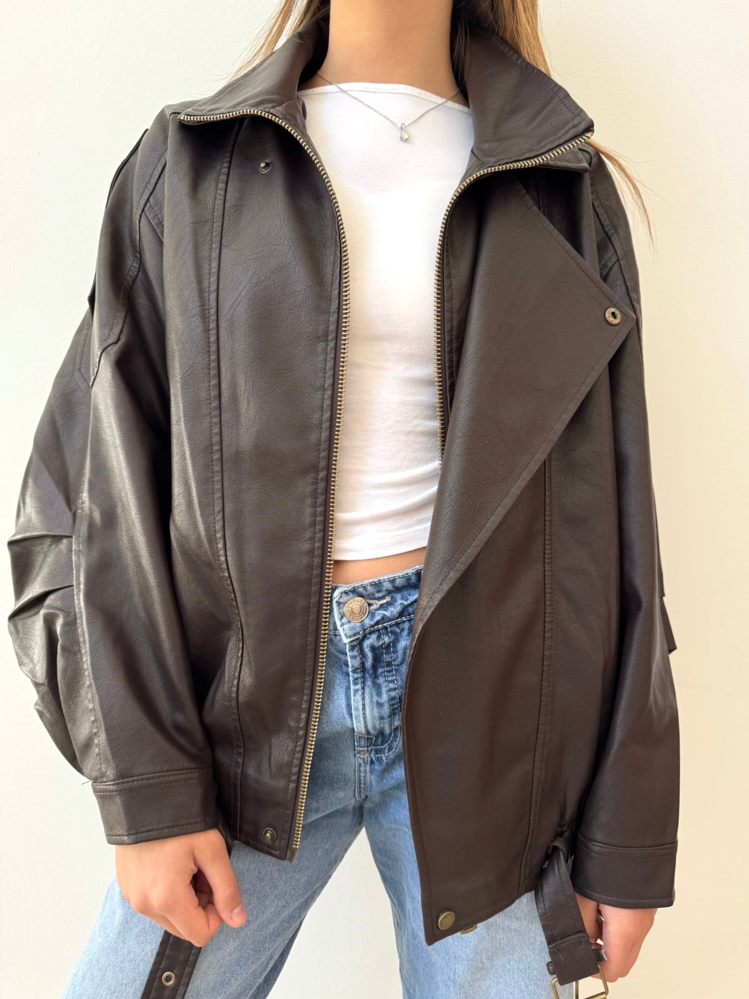 Cazadora Efecto Piel