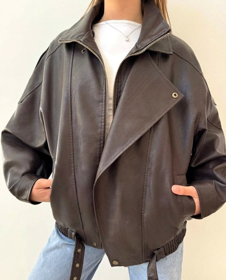 Cazadora Efecto Piel
