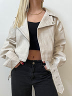 Biker Corta Blanca para mujer - vista principal