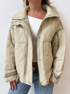 Chaqueta Acolchada Beige