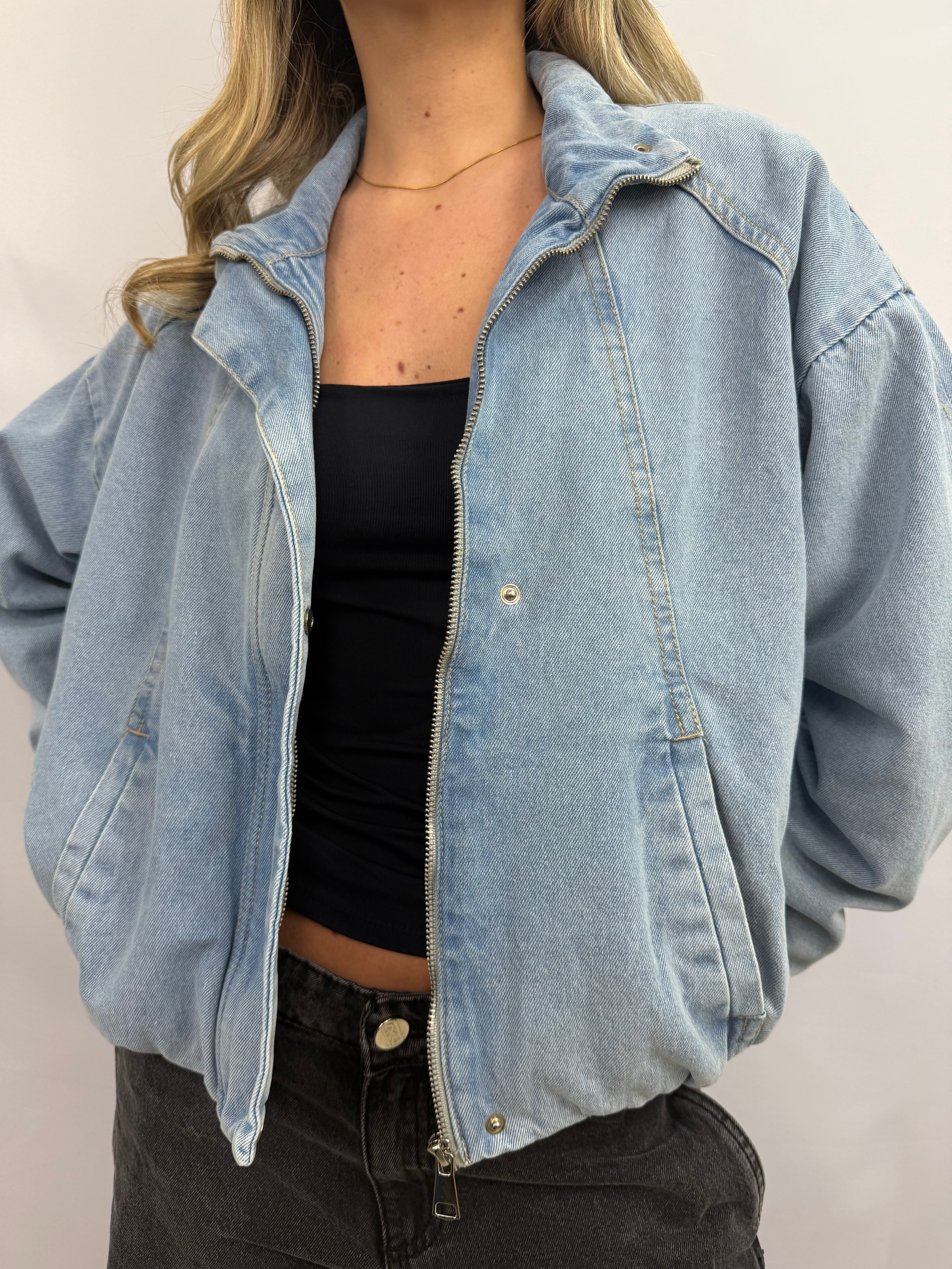 Bomber Jeans Celeste