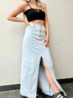 Falda Jeans Celeste para mujer - vista principal