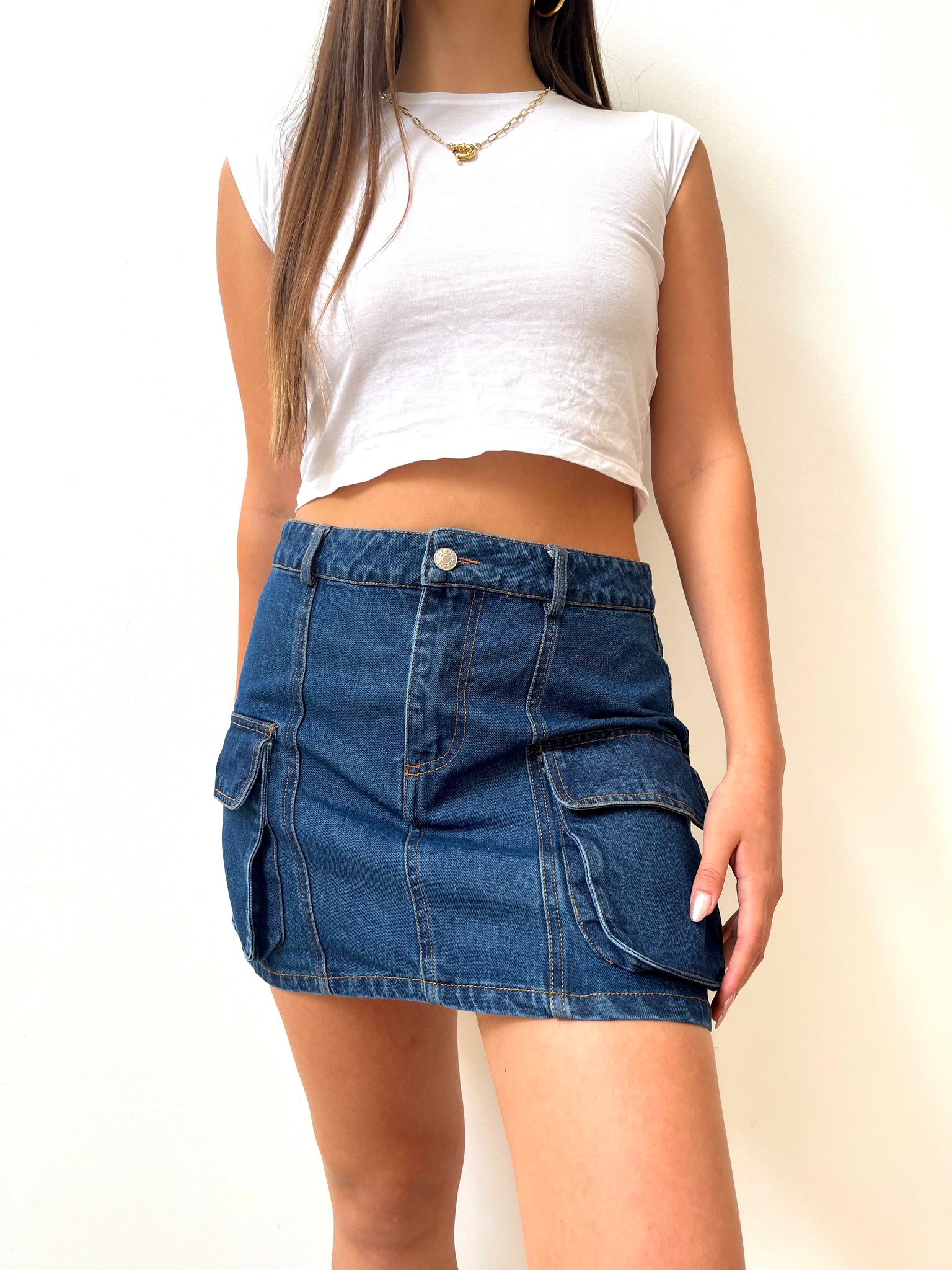 Mini Falda Jeans