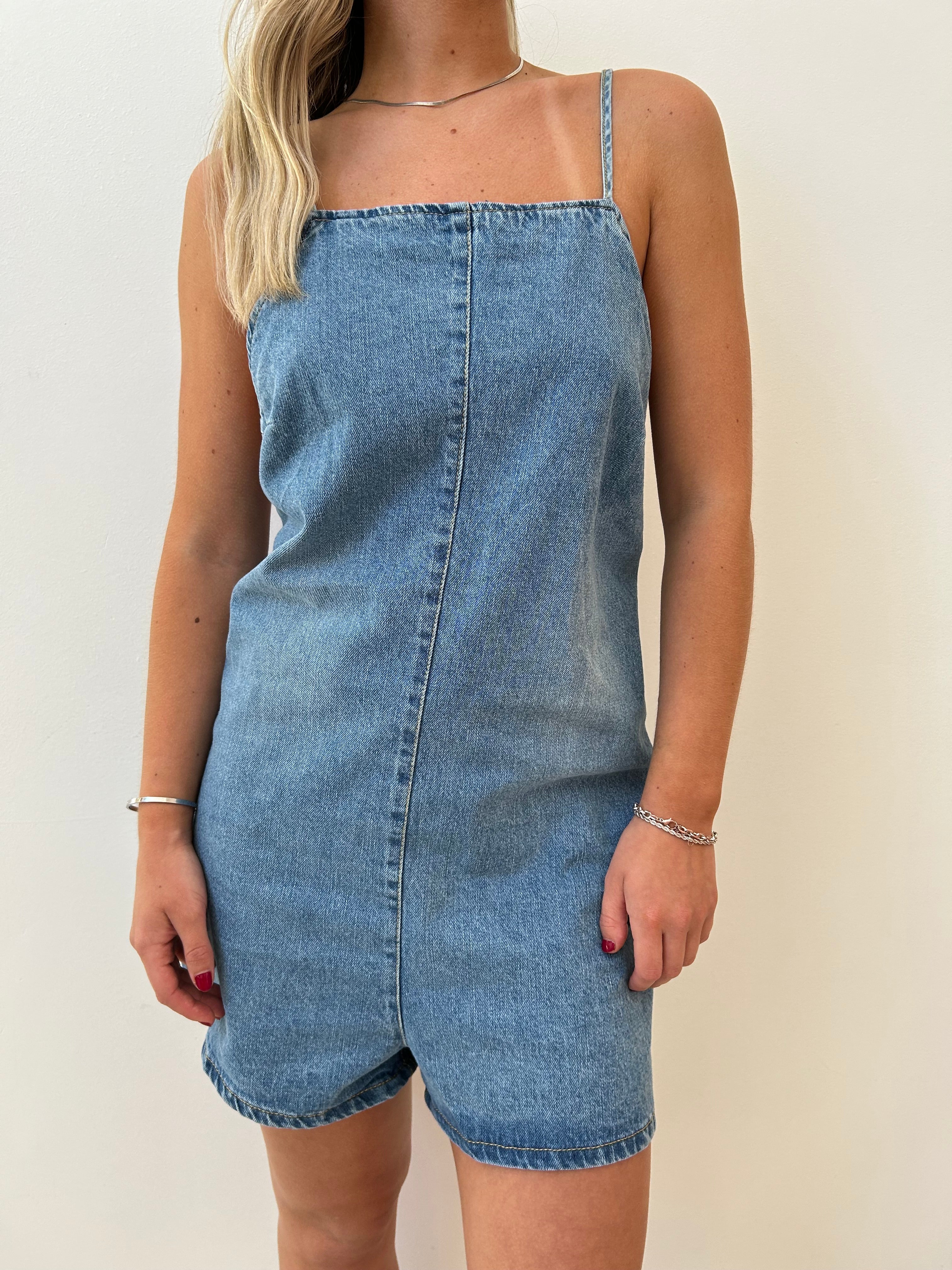 Entero Corto de Jeans para mujer - vista principal