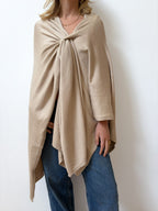 Poncho Cruzado Beige