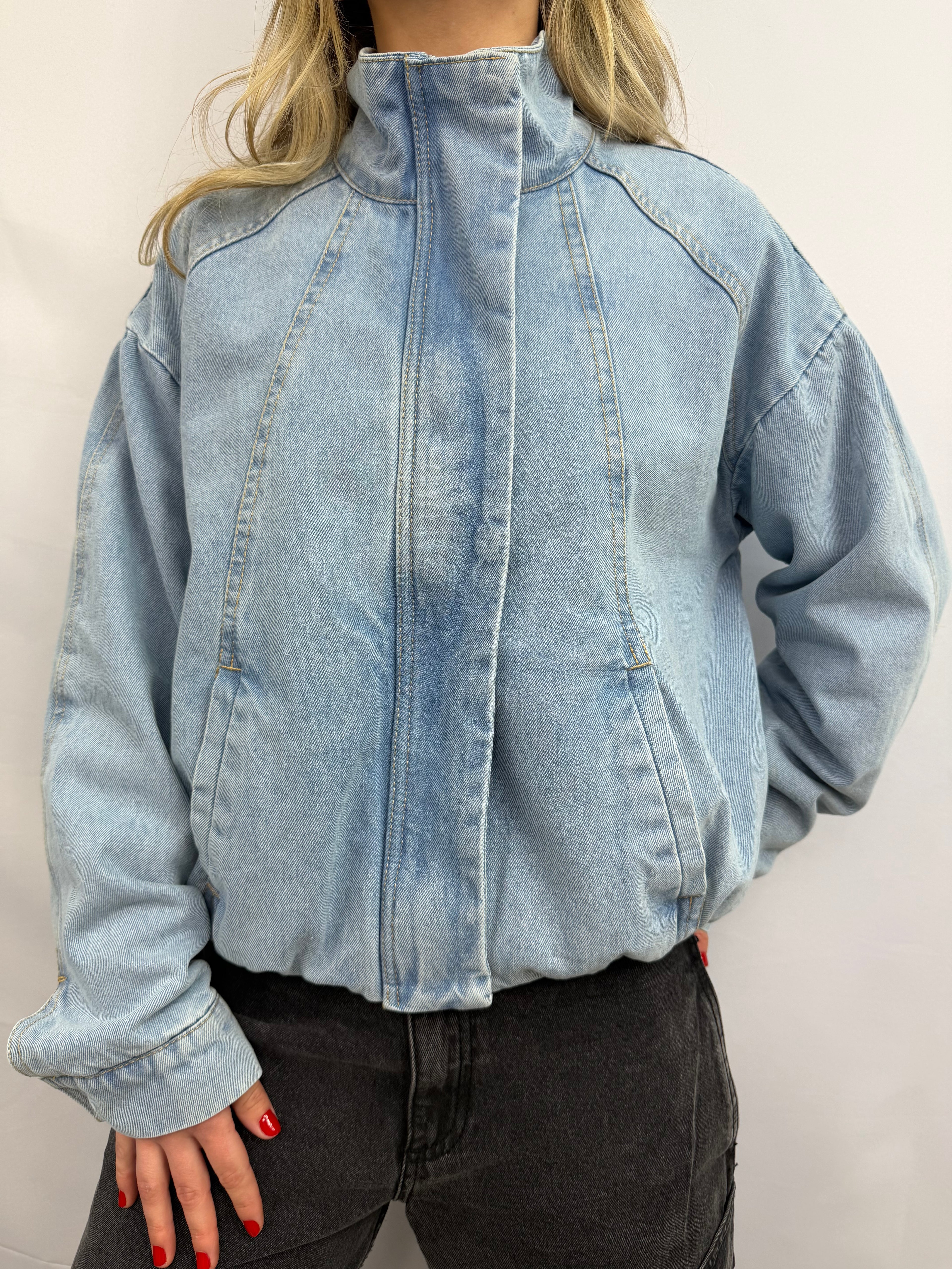 Bomber Jeans Celeste