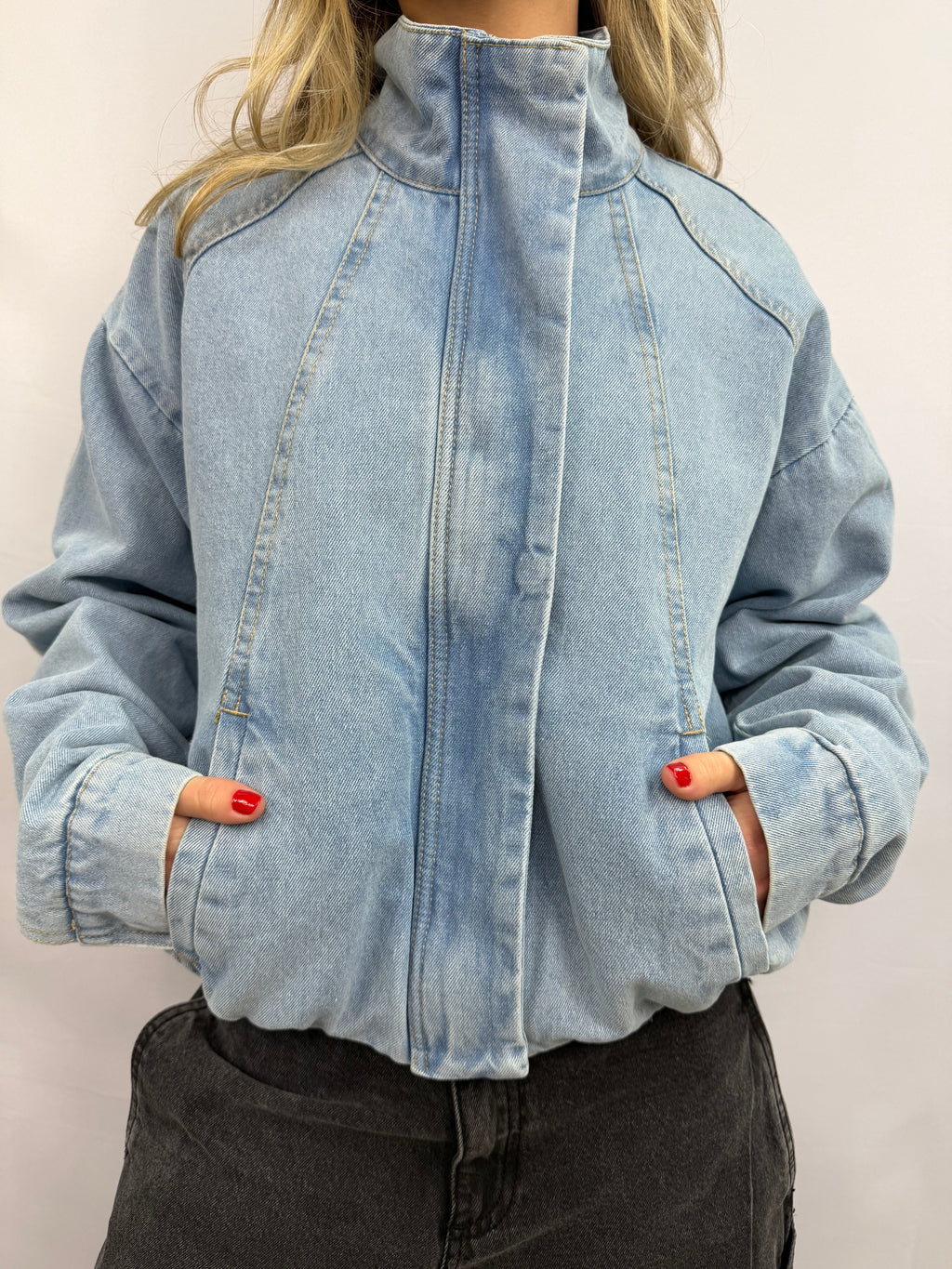 Bomber Jeans Celeste