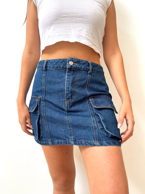 Mini Falda Jeans