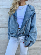 Chaqueta Biker Jeans para mujer - vista principal